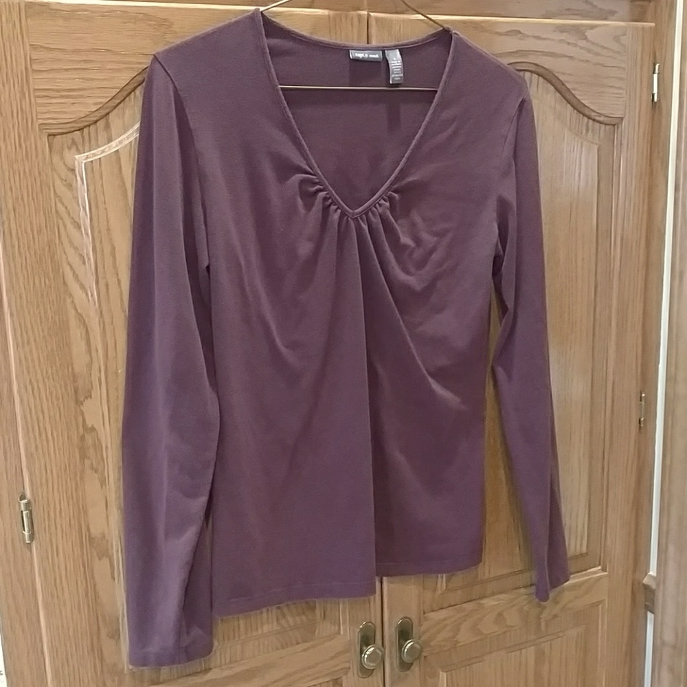 Apt. 9 maroon v-neck top